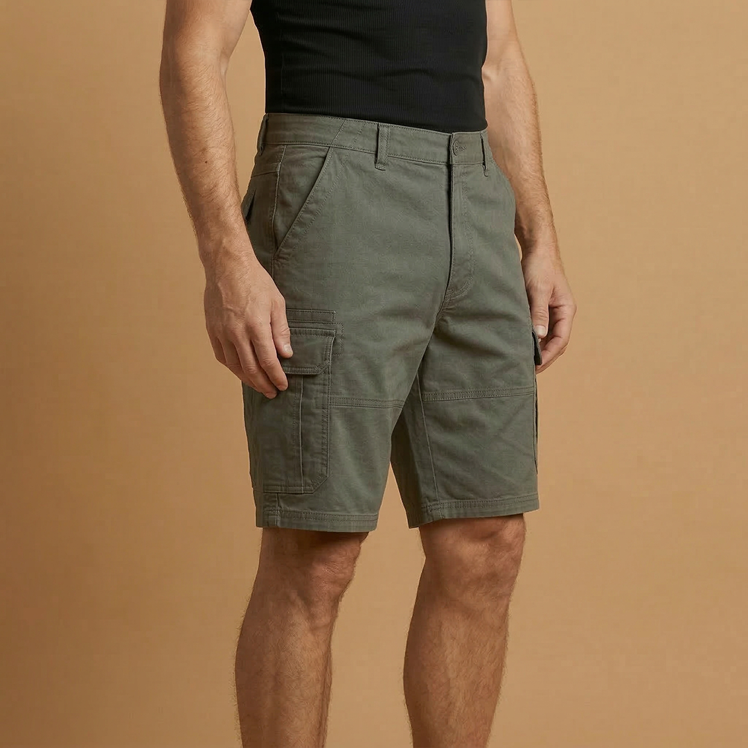 Bermudas cargo para hombre | pantalones cortos con bolsillos playa