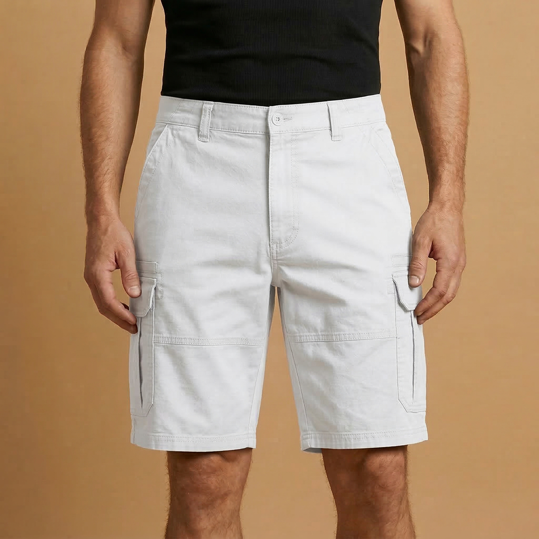Bermudas cargo para hombre | pantalones cortos con bolsillos playa