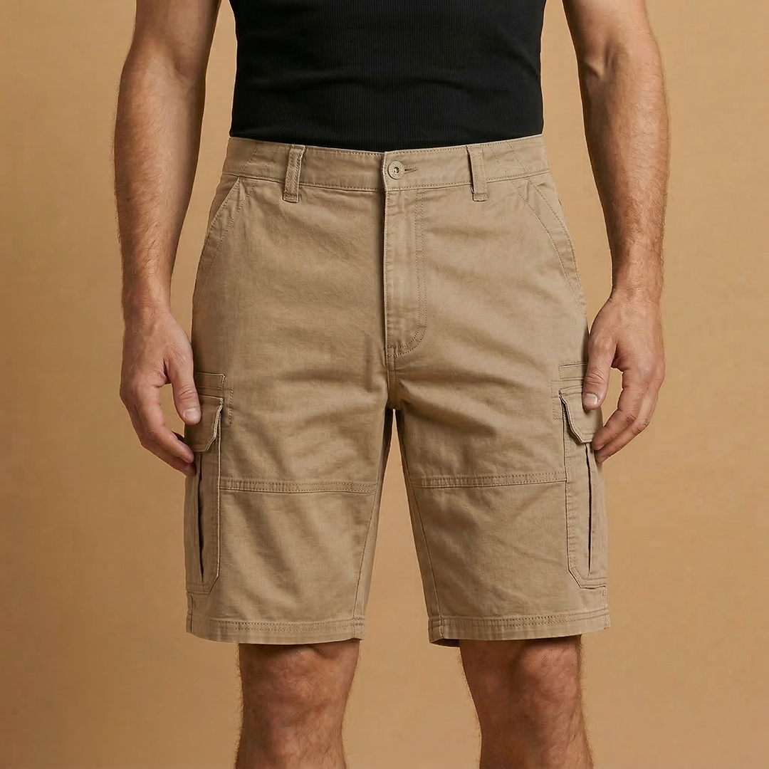 Bermudas cargo para hombre | pantalones cortos con bolsillos playa