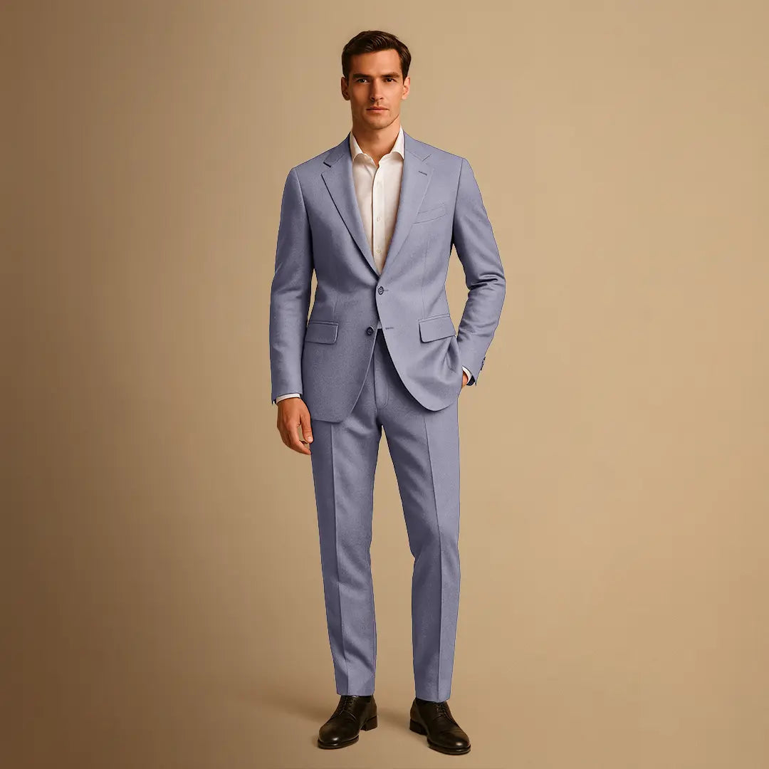 Costume homme deux pièces coupe slim avec veste à un seul bouton