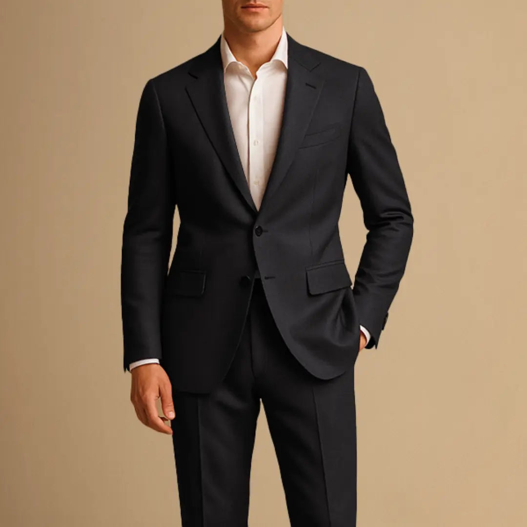 Costume homme deux pièces coupe slim avec veste à un seul bouton