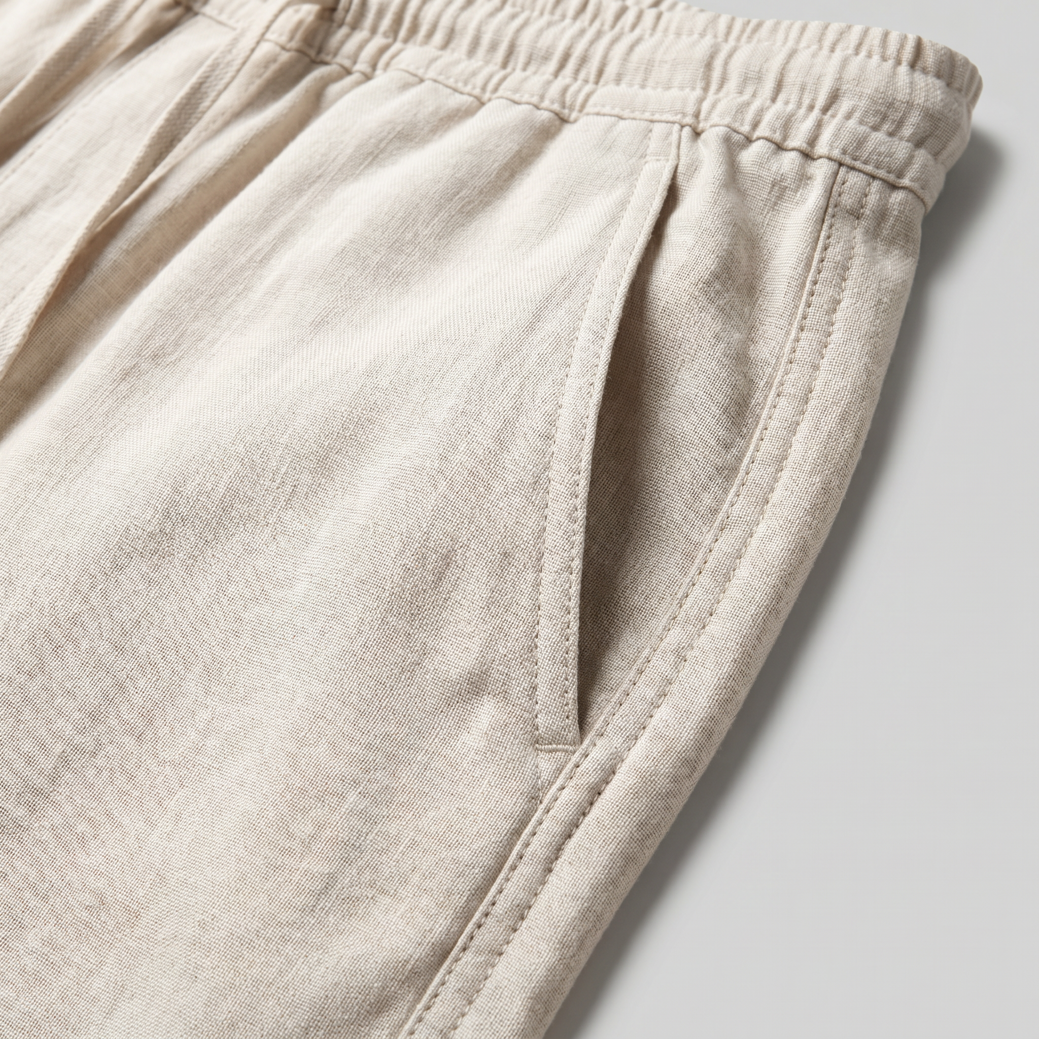 Pantalón lino hombre | baggy holgado para playa