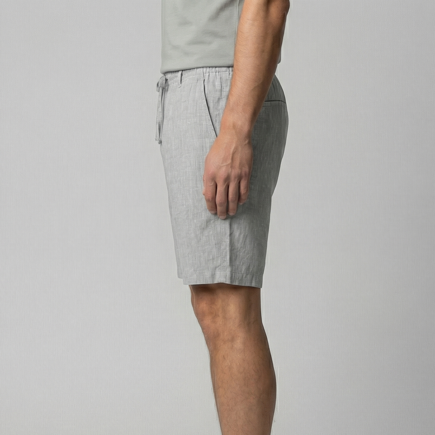 Pantalón corto de lino hombre | ajuste relajado para verano