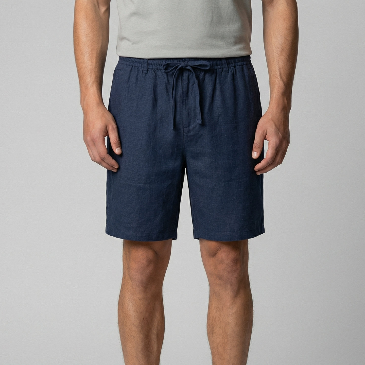 Pantalón corto de lino hombre | ajuste relajado para verano