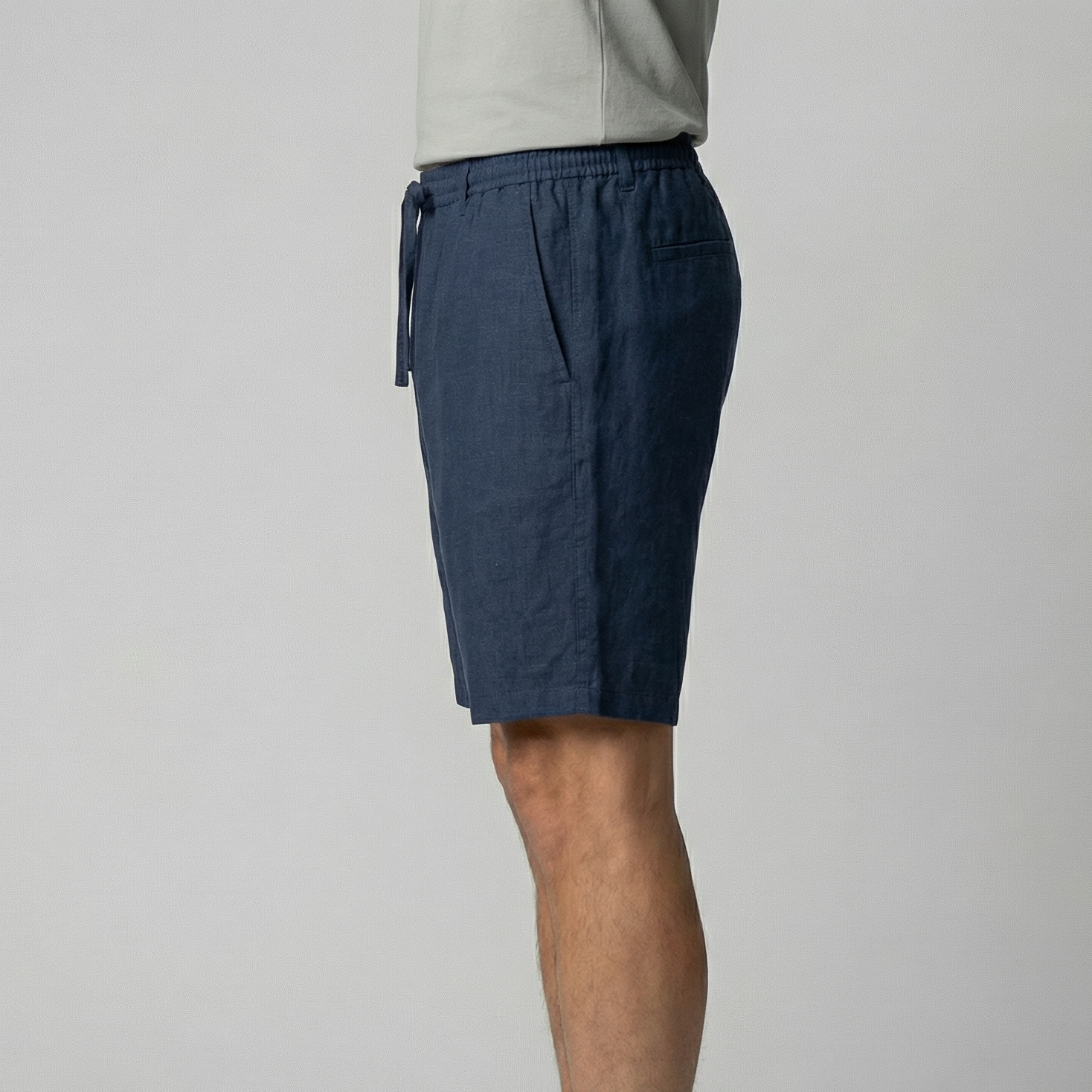 Pantalón corto de lino hombre | ajuste relajado para verano