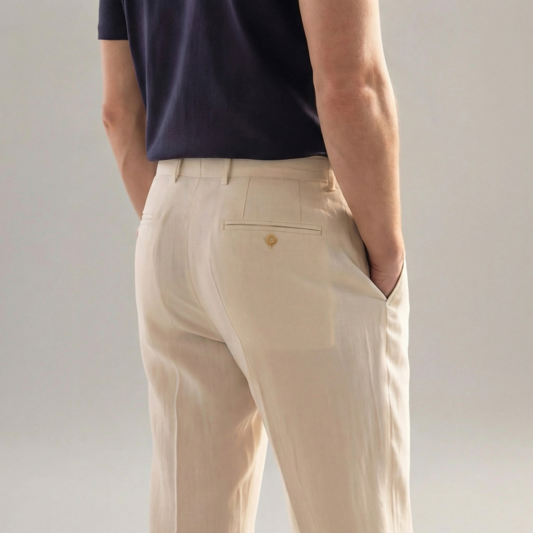 Pantalon en lin homme | coupe décontractée pour tous les jours