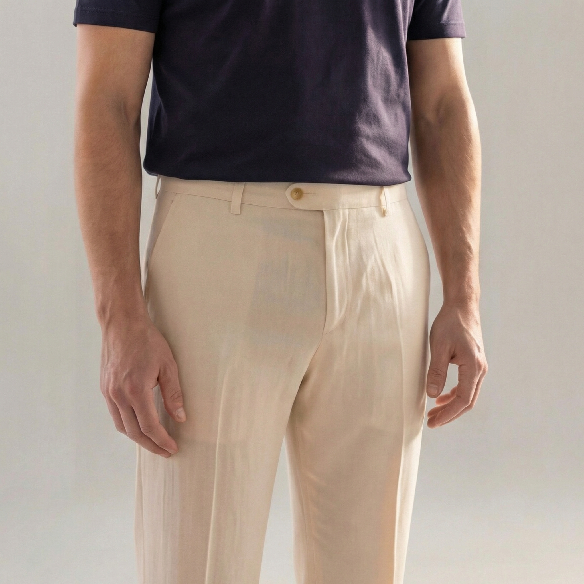 Pantalon en lin homme | coupe décontractée pour tous les jours