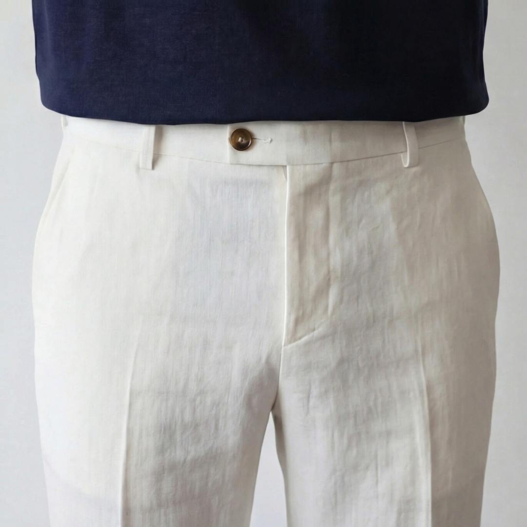 Pantalon en lin homme | coupe décontractée pour tous les jours