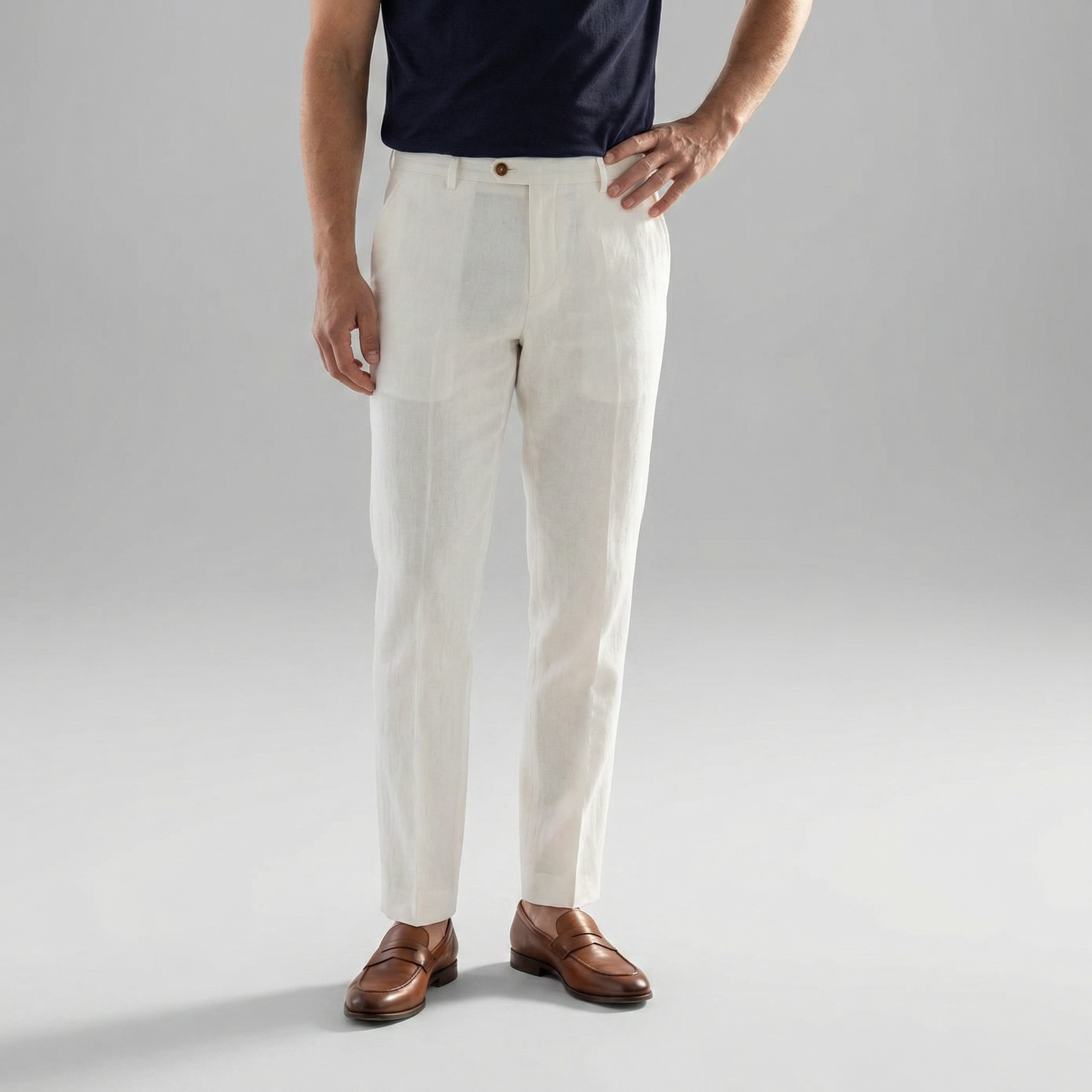 Pantalon en lin homme | coupe décontractée pour tous les jours