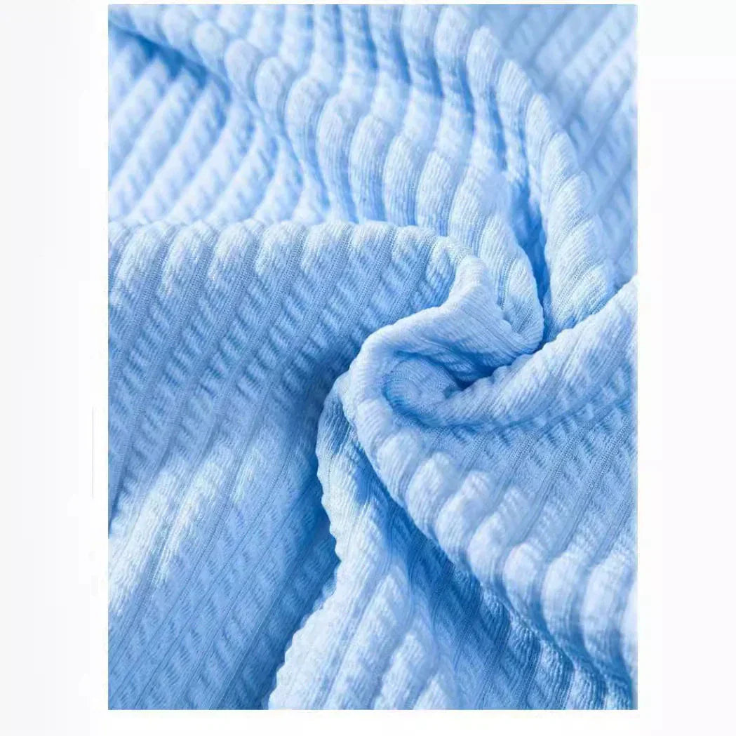 Camisa de manga corta para hombre - cuello mandarín holgado - vacaciones
