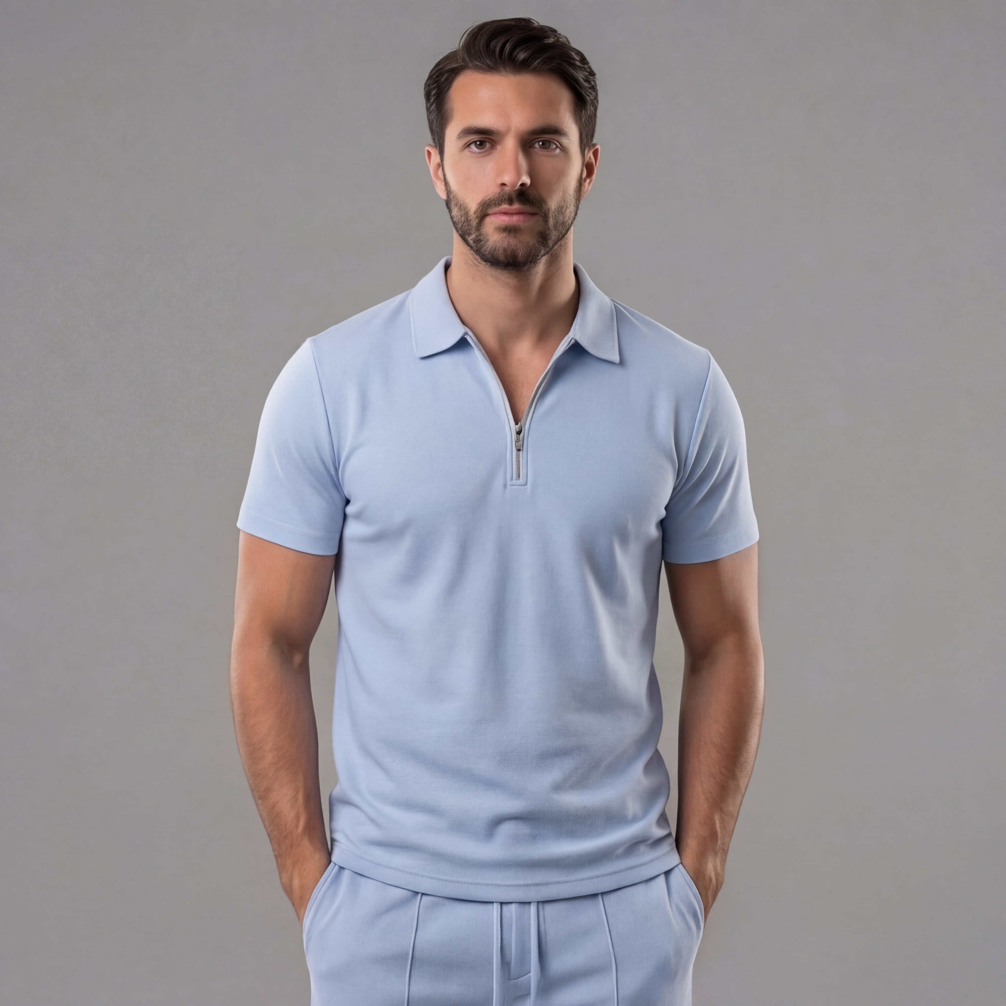 Conjunto polo y shorts hombre | algodón casual diario