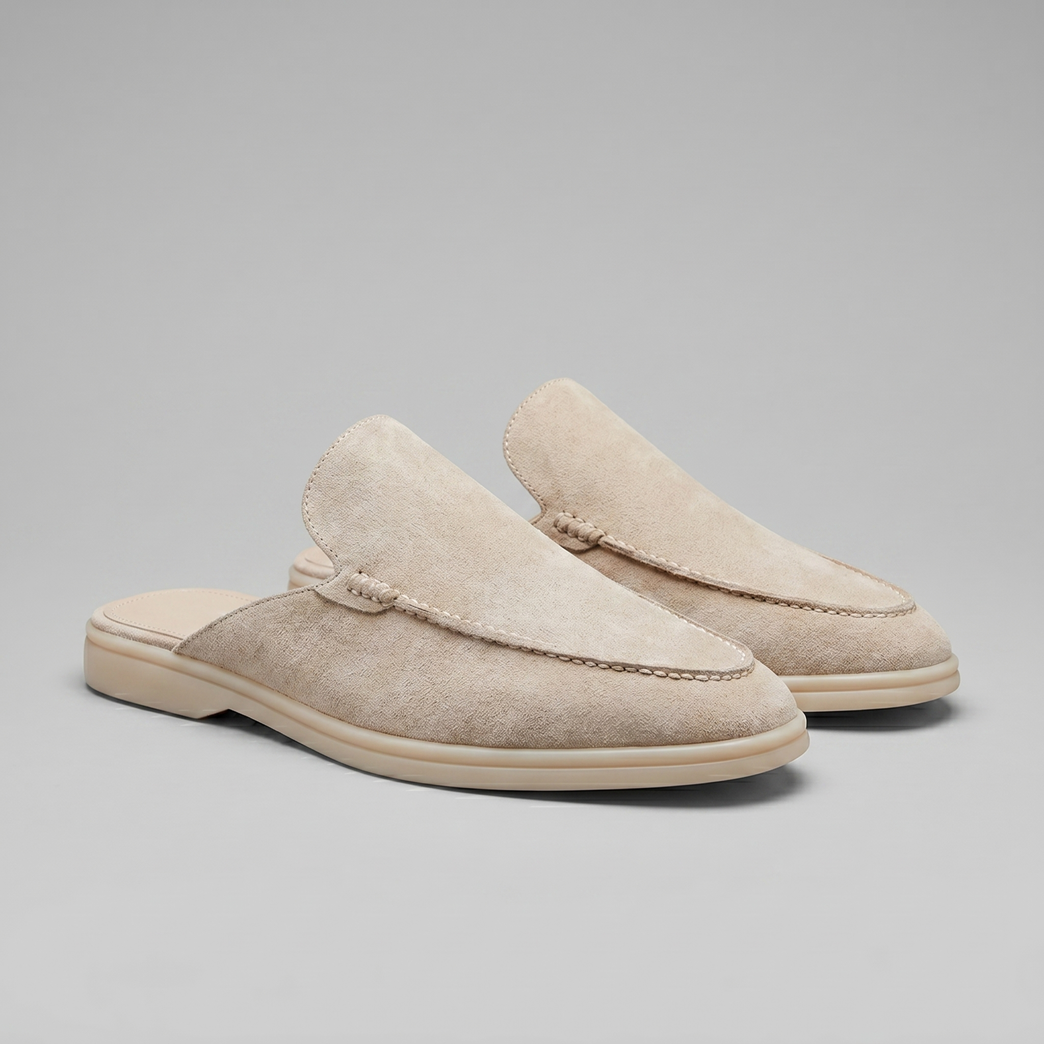 Mules de ante para hombre | calzado destalonado casual