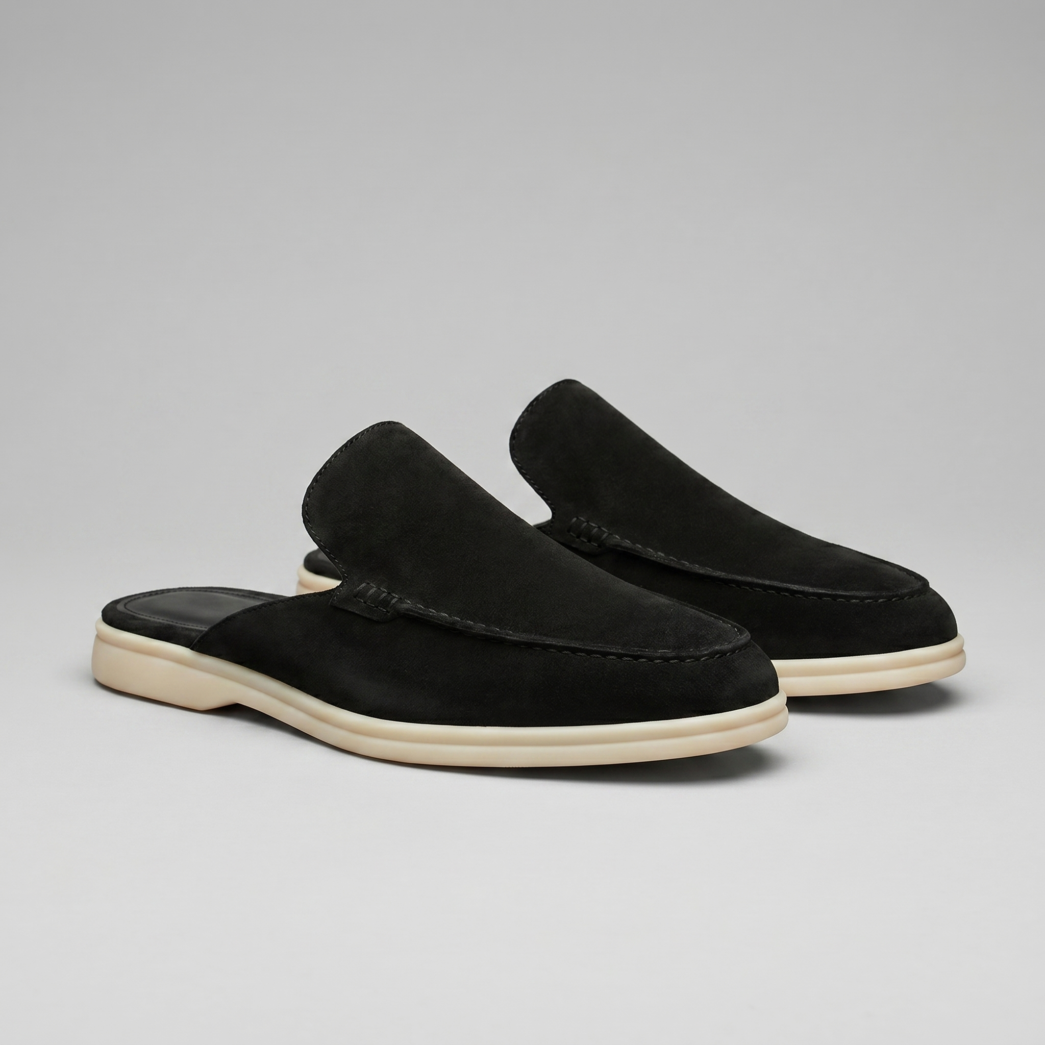 Mules de ante para hombre | calzado destalonado casual