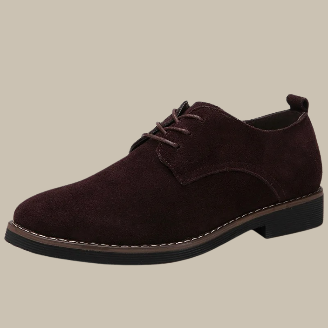 Zapatos de vestir para hombre mocasines de cuero sintético con cordones elegantes