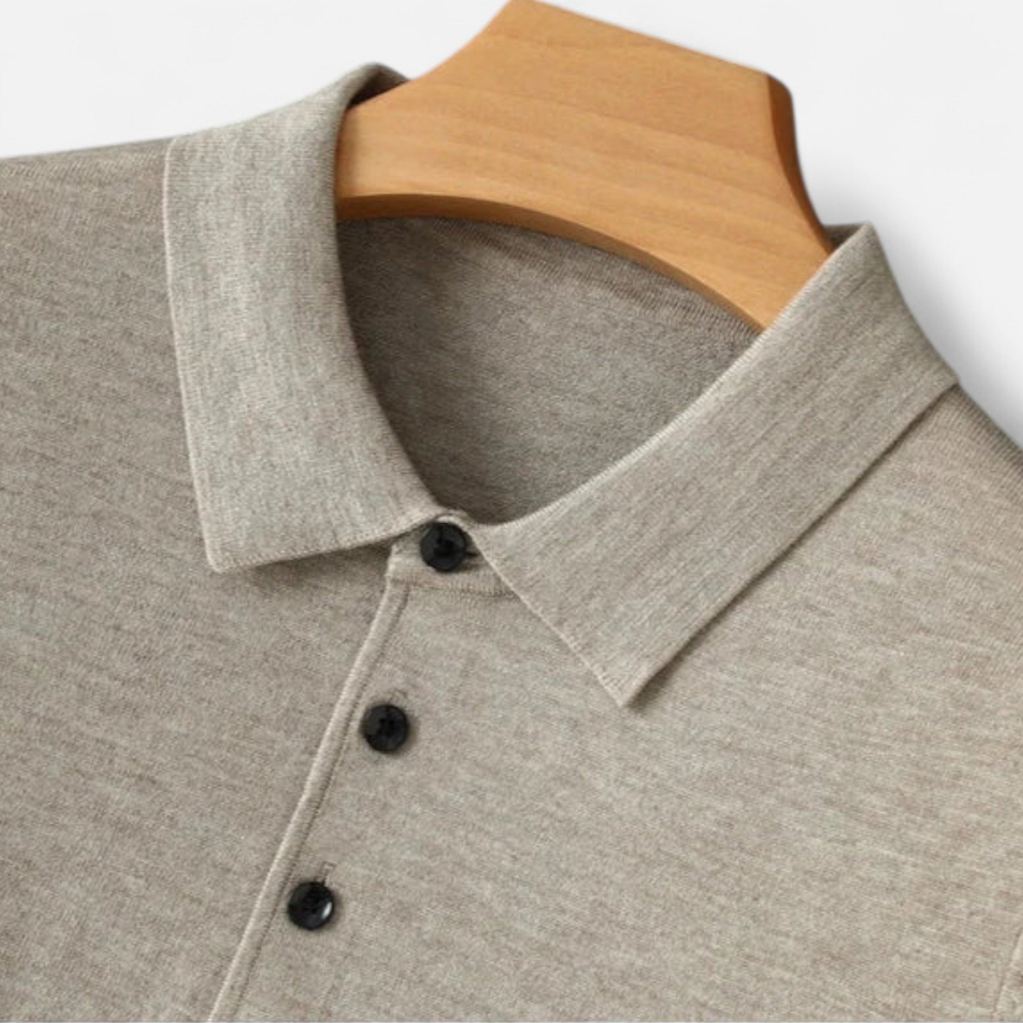 Camisa Polo Hombre Merino Suave Corte Clásico
