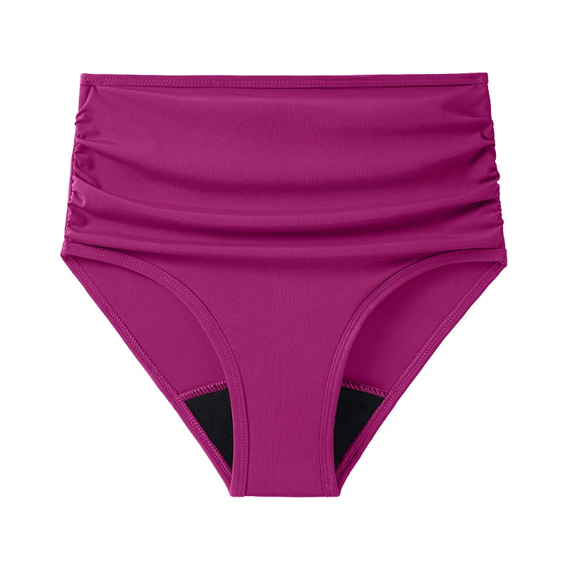 Bañador de periodo bikini talle alto mujer