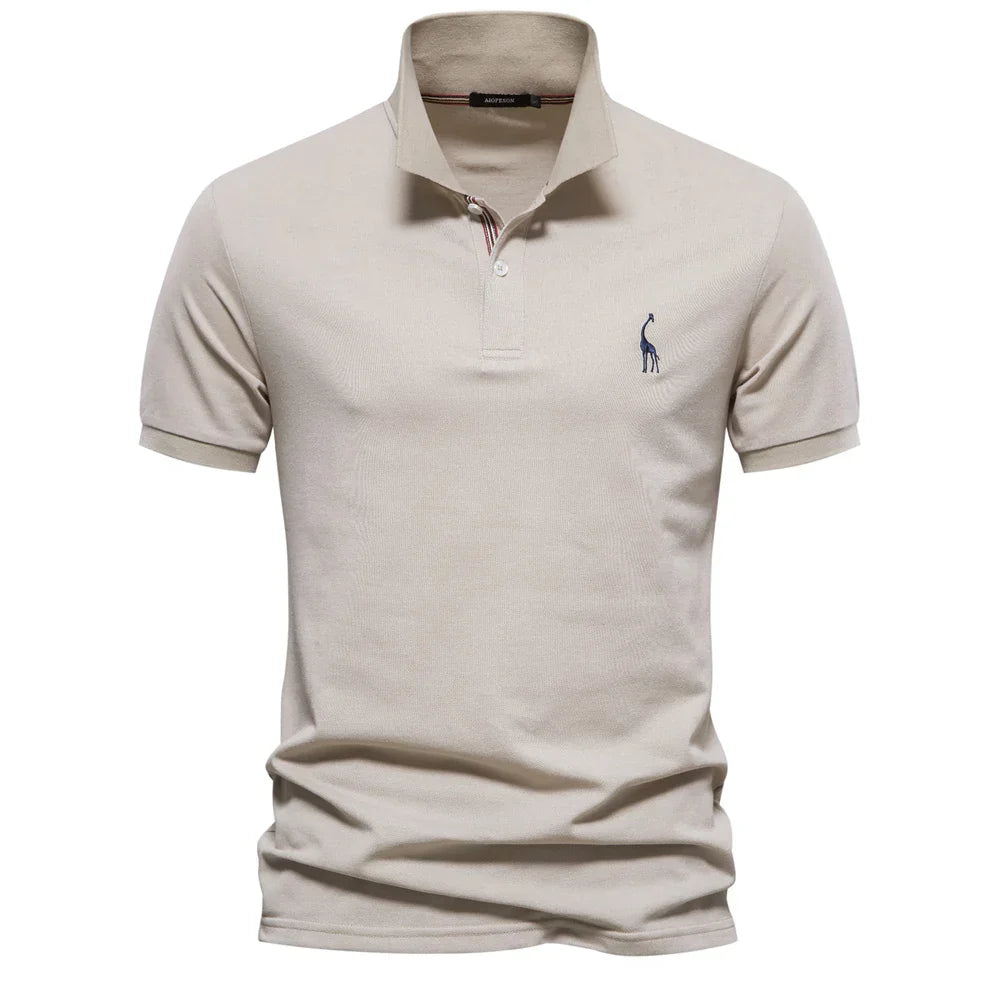 Pánské krátké bavlněné polo tričko
