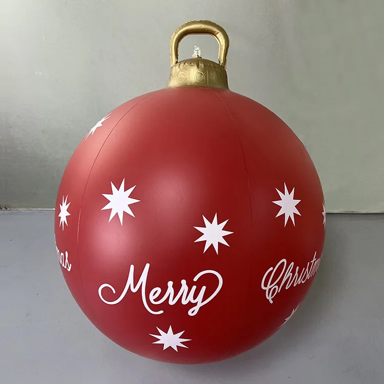 Bola Hinchable Gigante de Navidad de 60 cm para Exterior sin Luces