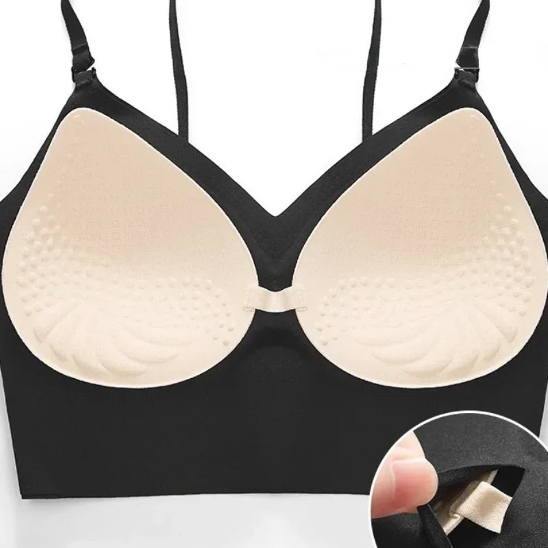 Women's push-up bra with open back