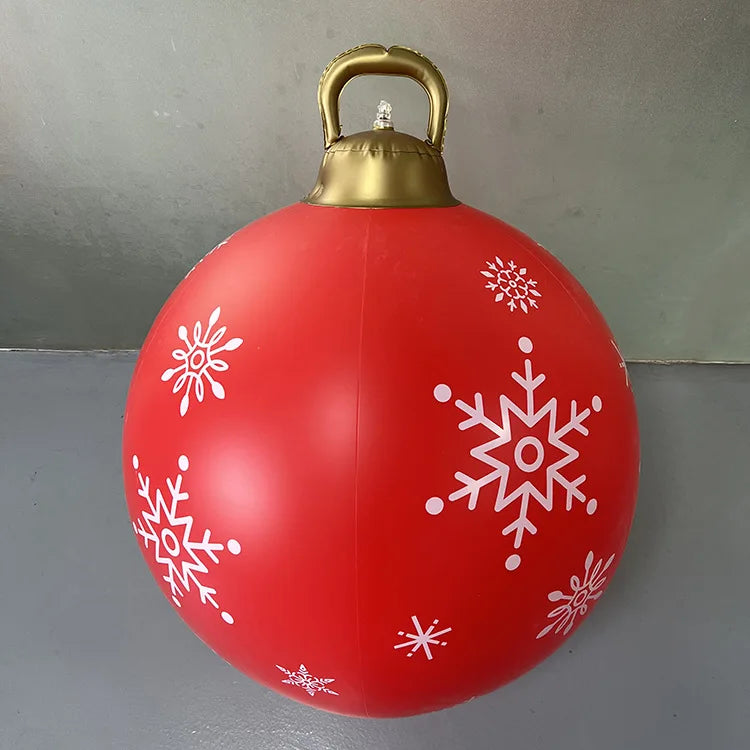 Bola Hinchable Gigante de Navidad de 60 cm para Exterior sin Luces