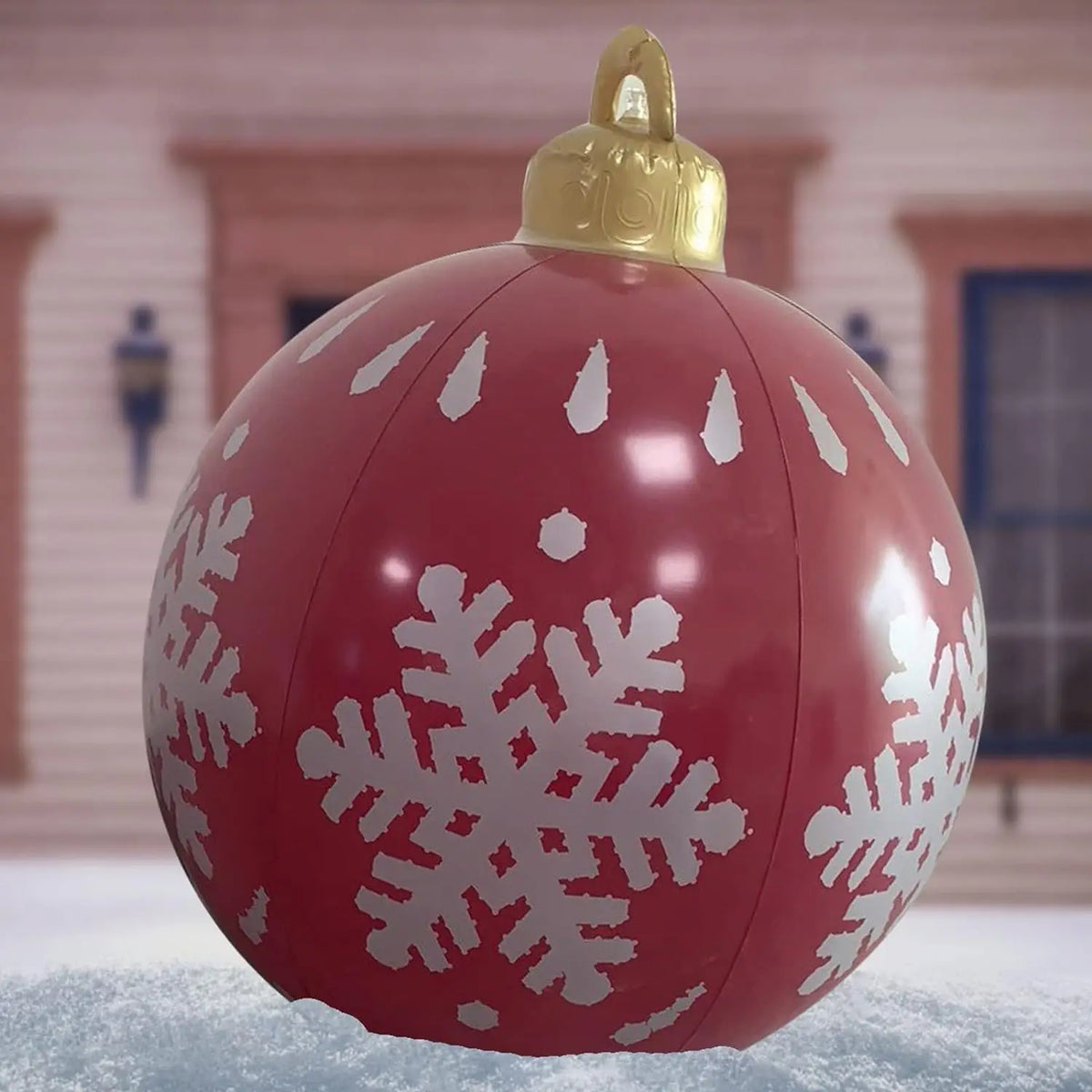 Bola Hinchable Gigante de Navidad de 60 cm para Exterior sin Luces
