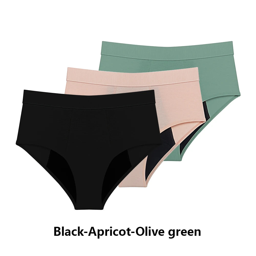 Bragas de periodo menstruales pack 3 unidades