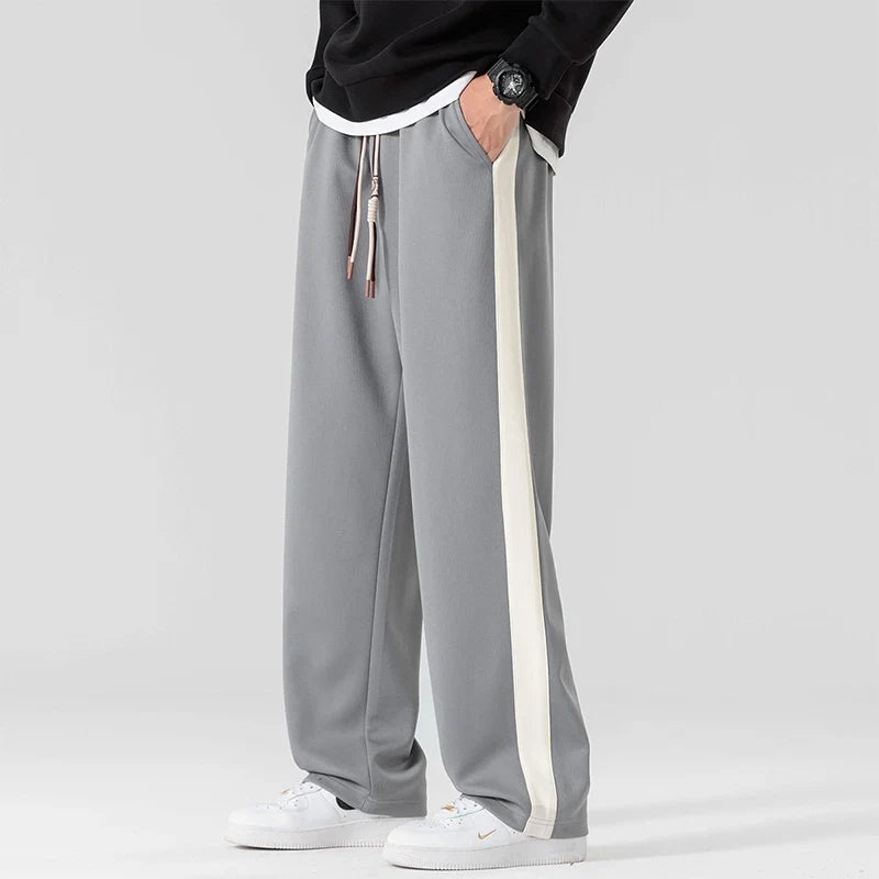 Pantalón de Chándal Relajado con Cordón Ajustable y Bolsillos Laterales Profundos