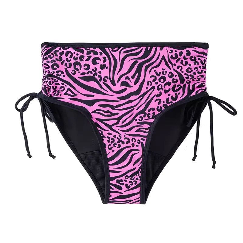 Traje de baño de periodo para mujer con cintura alta