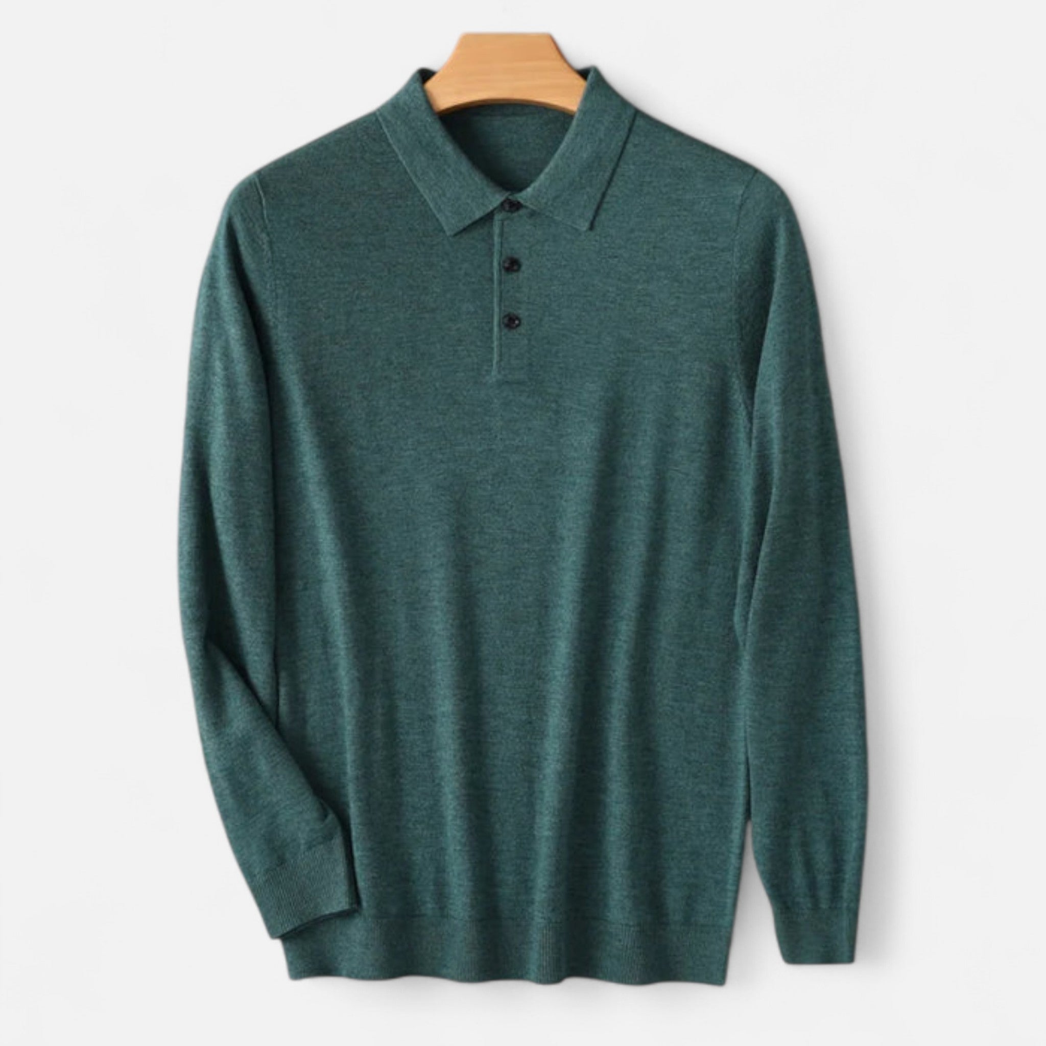 Camisa Polo Hombre Merino Suave Corte Clásico