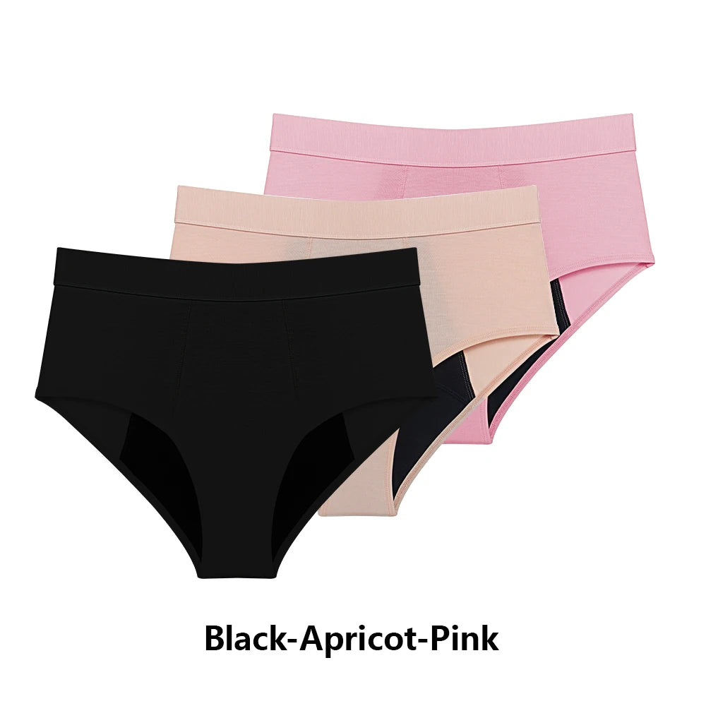 Bragas de periodo menstruales pack 3 unidades