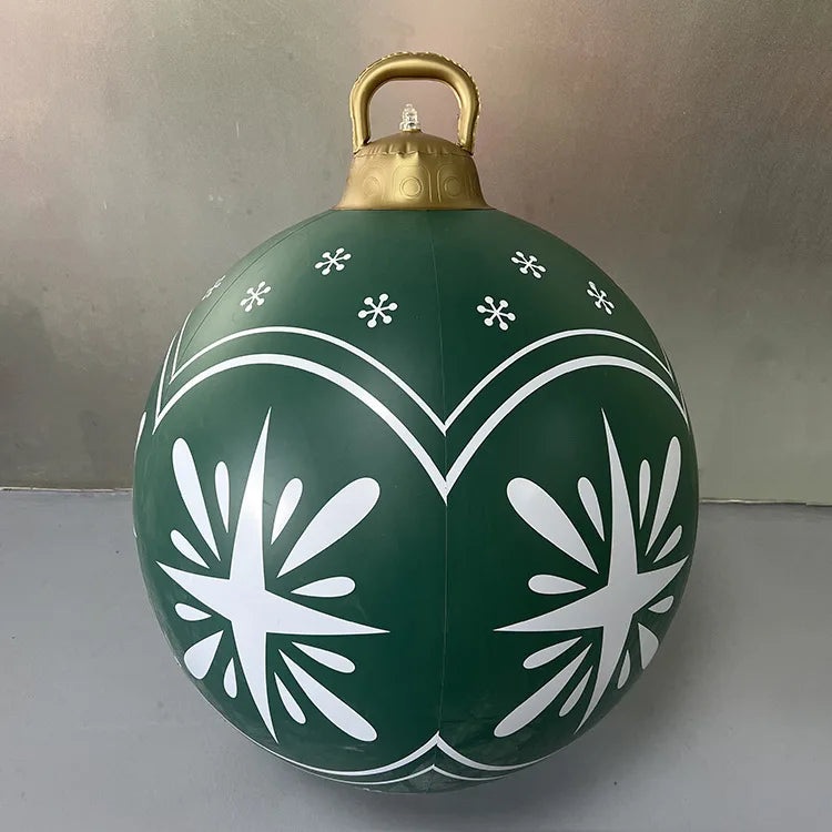 Bola Hinchable Gigante de Navidad de 60 cm para Exterior sin Luces