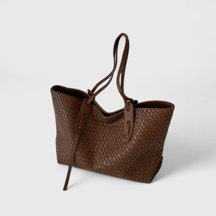 Bolso tote mujer trenzado shopper grande