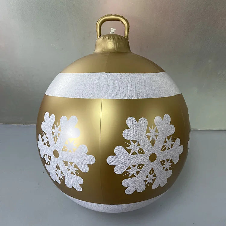 Bola Hinchable Gigante de Navidad de 60 cm para Exterior sin Luces