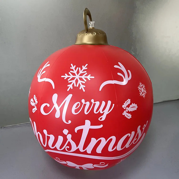Bola Hinchable Gigante de Navidad de 60 cm para Exterior sin Luces