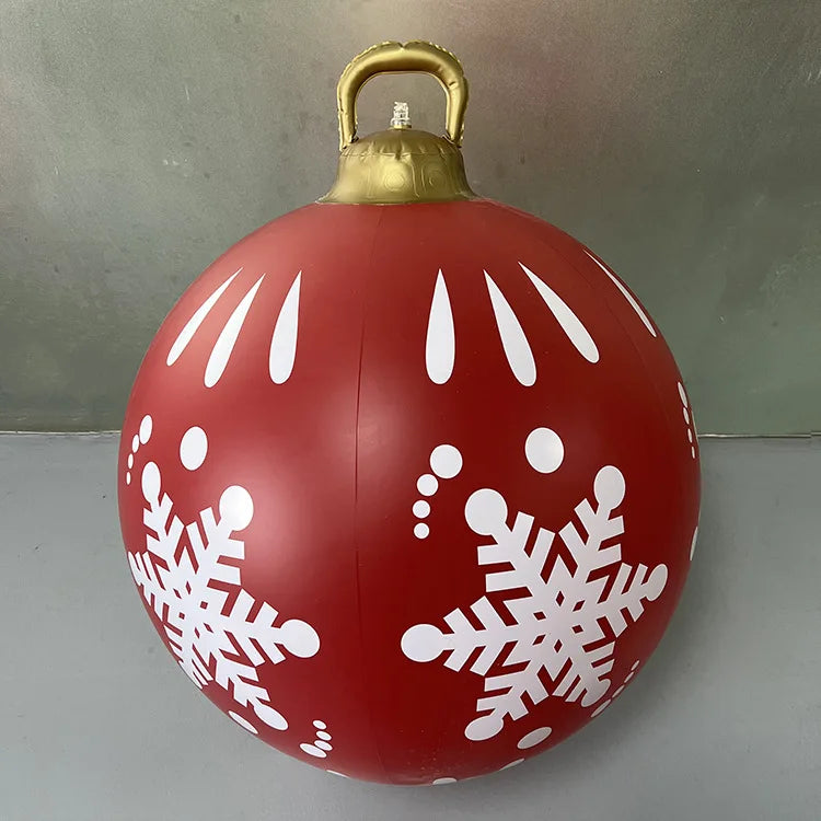 Bola Hinchable Gigante de Navidad de 60 cm para Exterior sin Luces