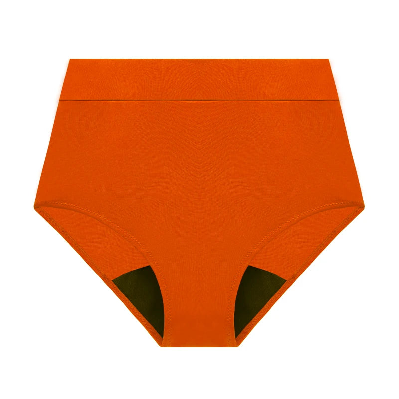 Traje de baño de periodo para mujer con cintura alta