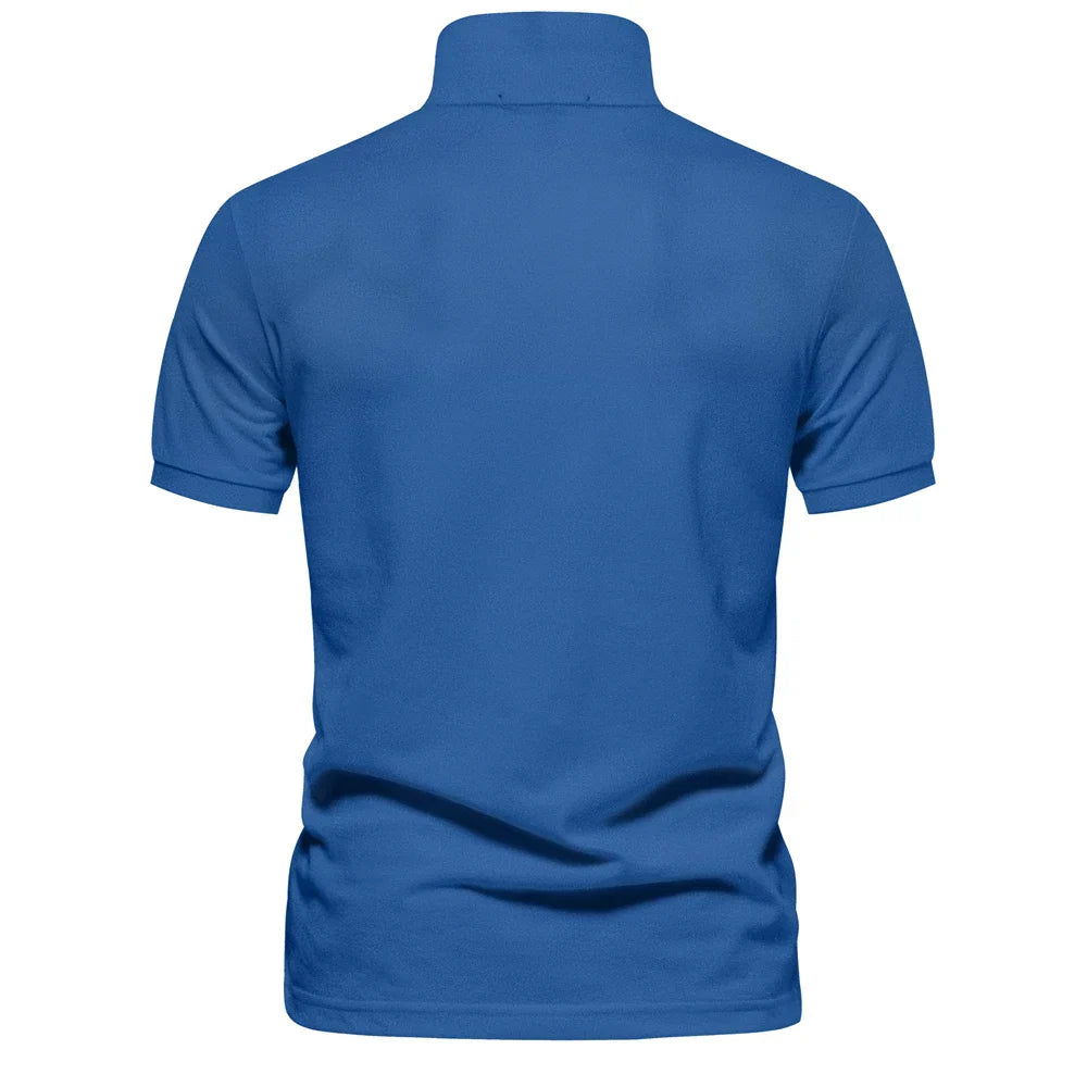 Pánské krátké bavlněné polo tričko