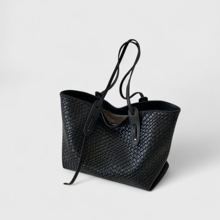 Bolso tote mujer trenzado shopper grande