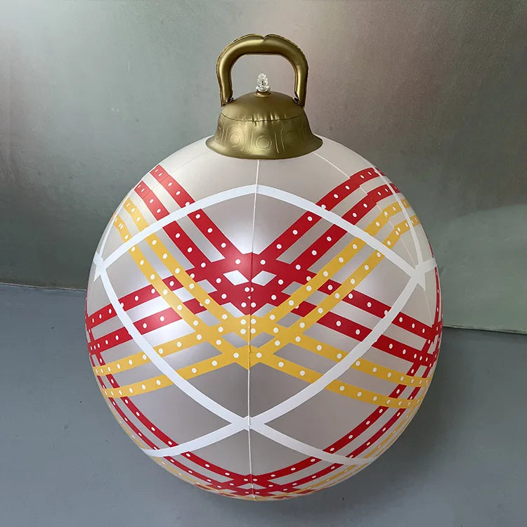 Bola Hinchable Gigante de Navidad de 60 cm para Exterior sin Luces