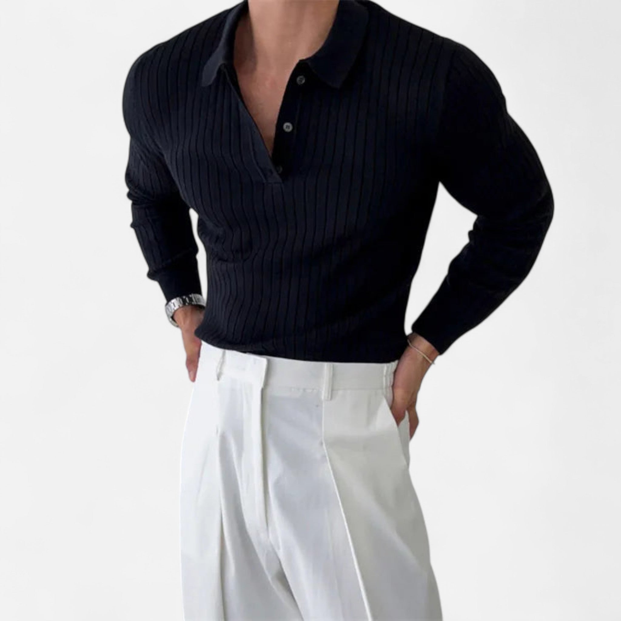 Eliaro Moda | Ανδρικό Πόλο Κομψότητα Κλασική σε Ελαφρύ Πλεκτό
