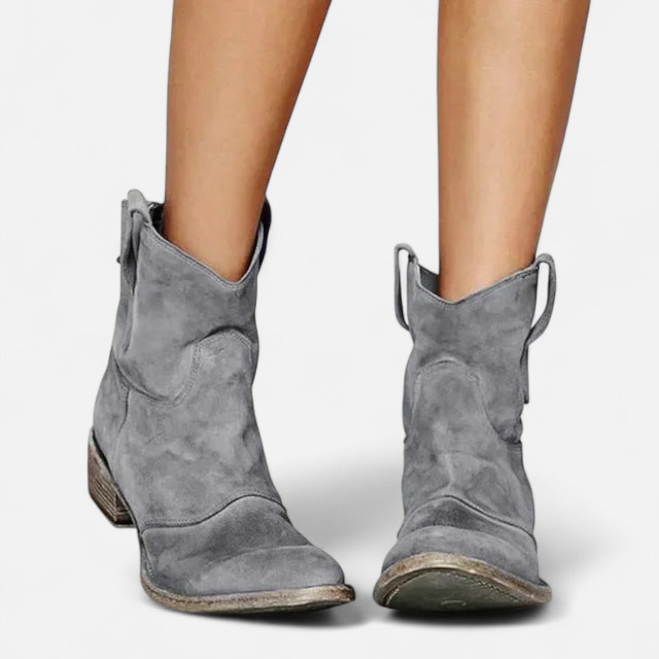 Botines Mujer Invierno Tacón Cuadrado