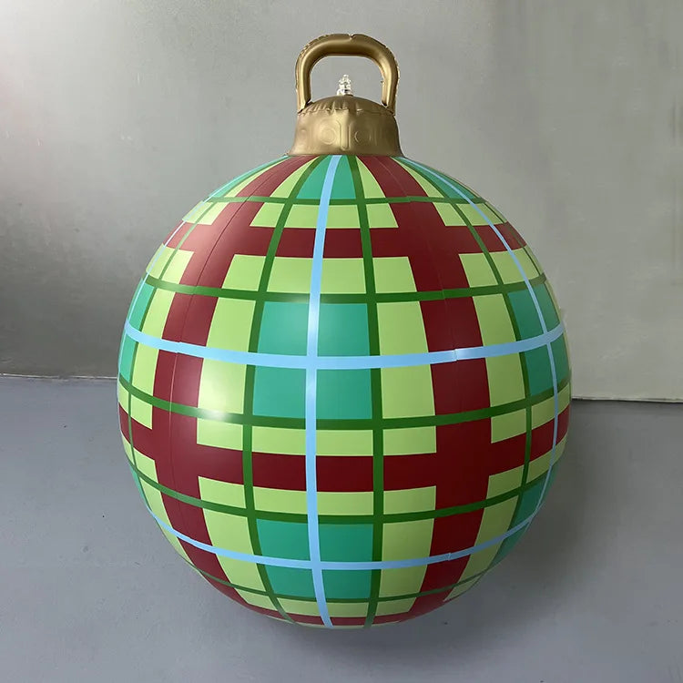 Bola Hinchable Gigante de Navidad de 60 cm para Exterior sin Luces