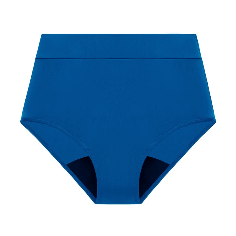 Traje de baño de periodo para mujer con cintura alta