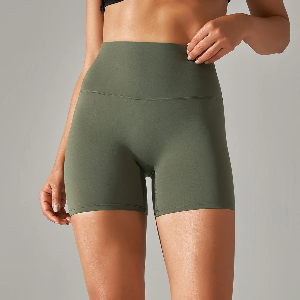 Shorts Deportivos Mujer de Tiro Alto