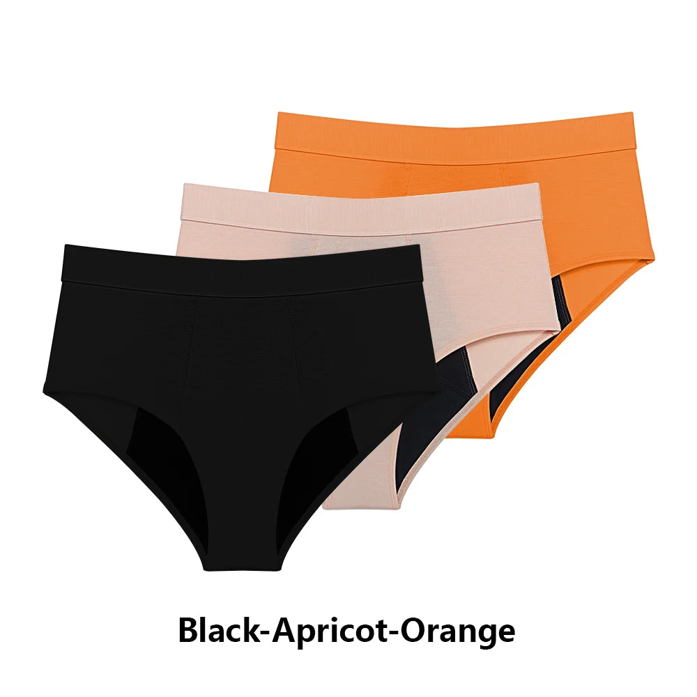 Bragas de periodo menstruales pack 3 unidades