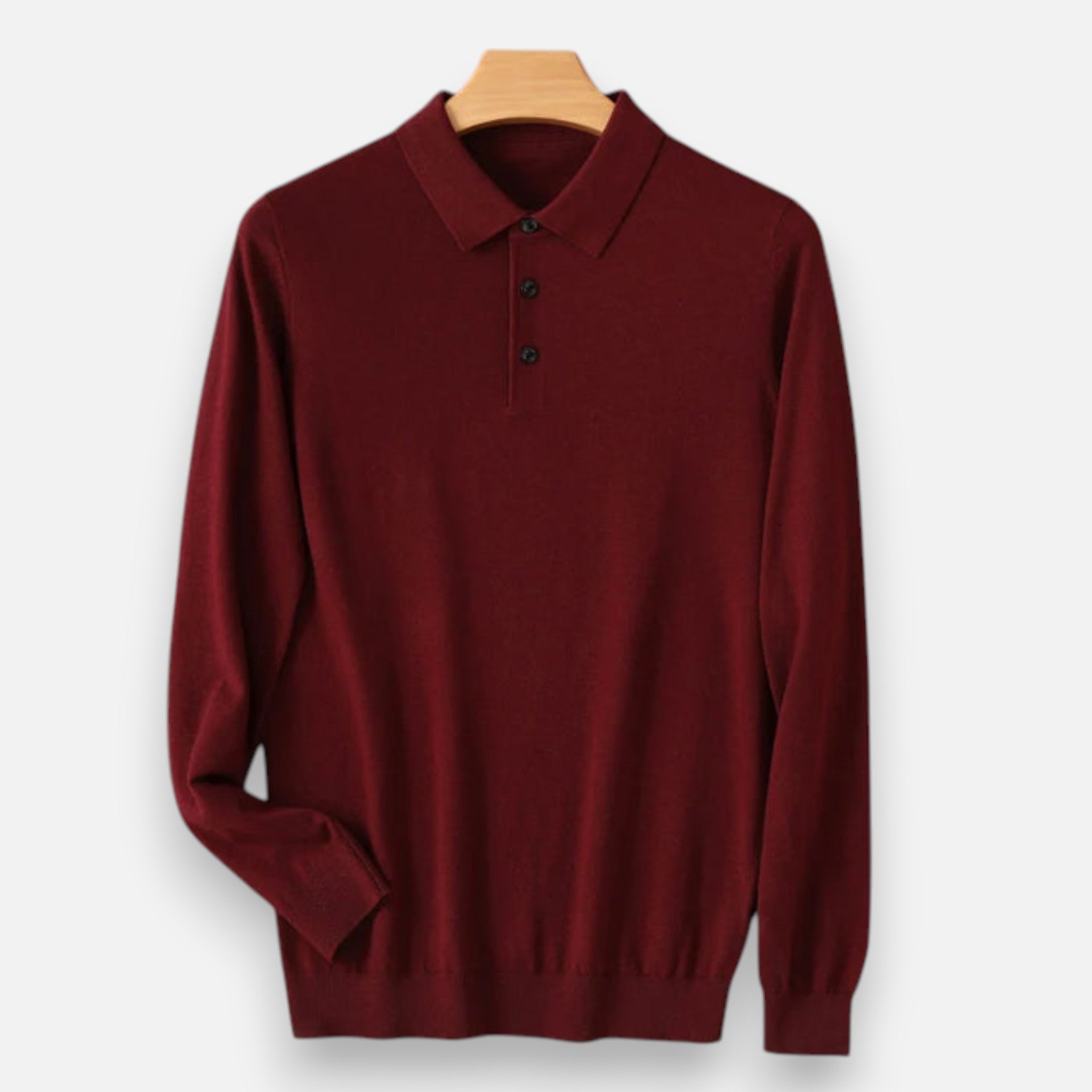Camisa Polo Hombre Merino Suave Corte Clásico