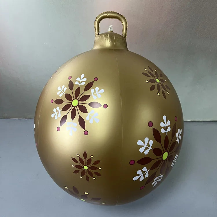Bola Hinchable Gigante de Navidad de 60 cm para Exterior sin Luces