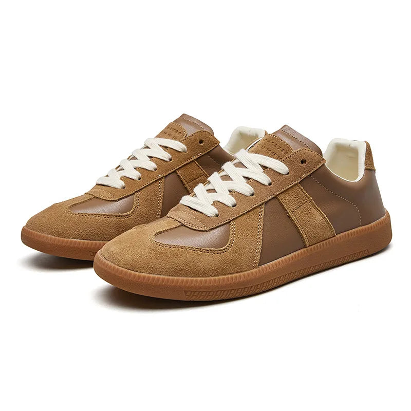 Hombre Zapatillas Ante Diseño Retro Suela Gruesa Comodidad