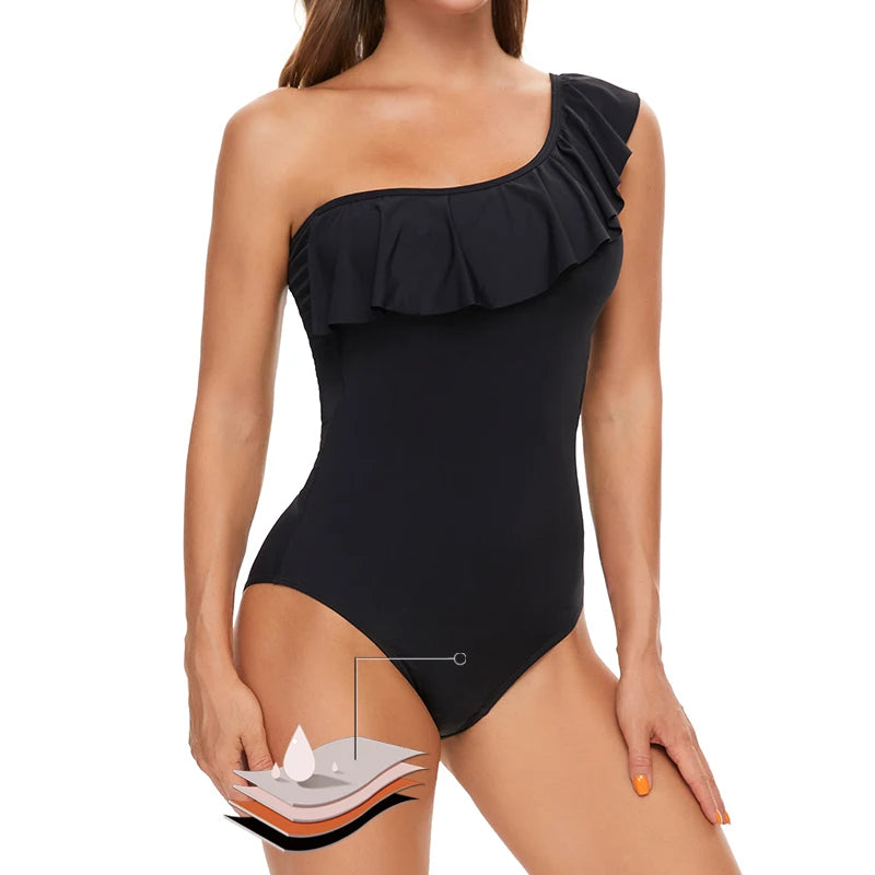 Traje de baño de periodo una pieza