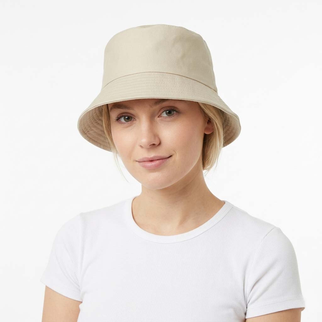 Bonnet de pêcheur unisexe - bord rigide surpiqué - style urbain décontracté